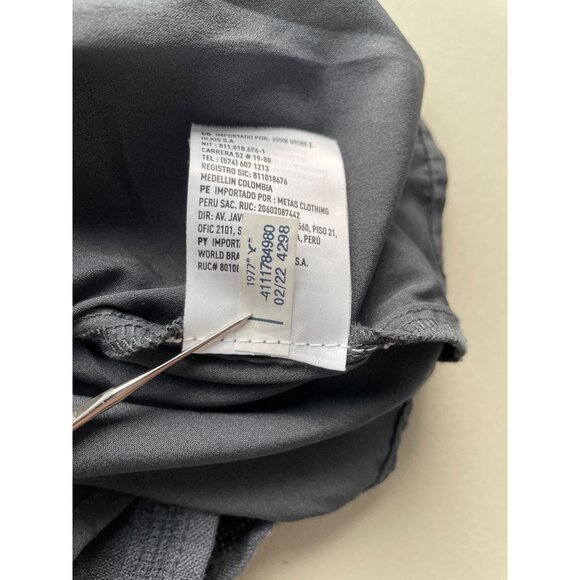 American Eagle Outfitters Babydoll Blouse Size Large Black V Neck Crochet Lace - Picture 8 of 9